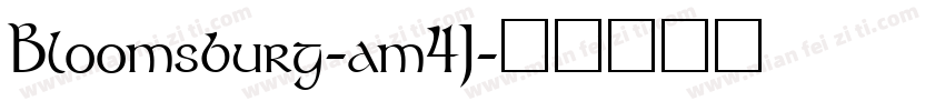Bloomsburg-am4J字体转换