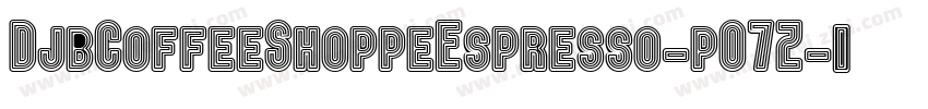 DjbCoffeeShoppeEspresso-pO7Z字体转换
