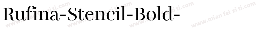 Rufina-Stencil-Bold字体转换