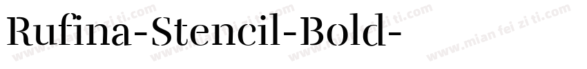 Rufina-Stencil-Bold字体转换