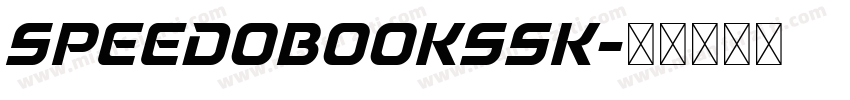 SpeedoBookSSK字体转换