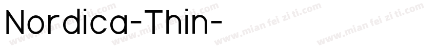 Nordica-Thin字体转换