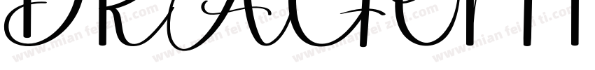 DRAGONFLYFilled字体转换