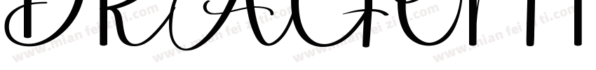 DRAGONFLYFilled字体转换
