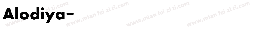 Alodiya字体转换