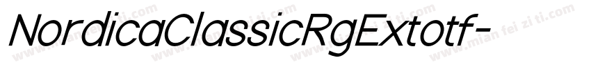NordicaClassicRgExtotf字体转换