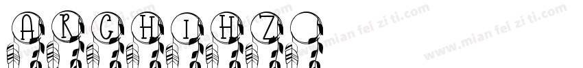 archihz字体转换