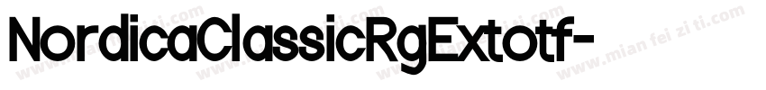 NordicaClassicRgExtotf字体转换