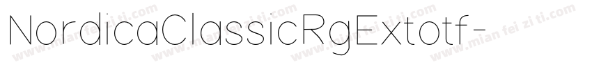NordicaClassicRgExtotf字体转换
