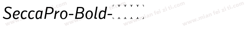 SeccaPro-Bold字体转换
