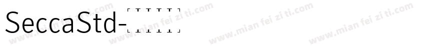 SeccaStd字体转换