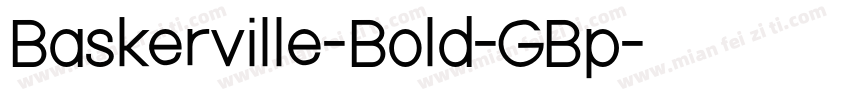 Baskerville-Bold-GBp字体转换