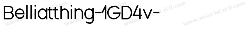 Belliatthing-1GD4v字体转换