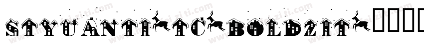 STYuanti-TC-Boldzit字体转换
