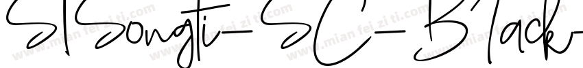 STSongti-SC-BIack字体转换
