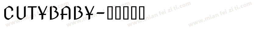 CUTYBABY字体转换