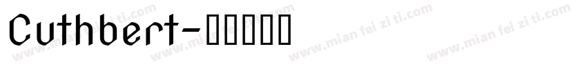 Cuthbert字体转换