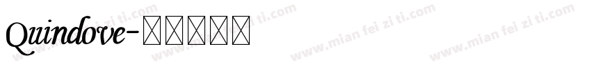 Quindove字体转换