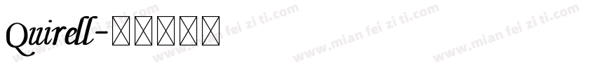 Quirell字体转换