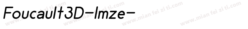 Foucault3D-lmze字体转换