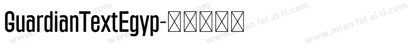 GuardianTextEgyp字体转换