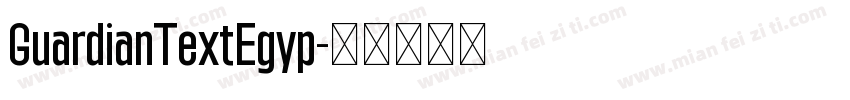 GuardianTextEgyp字体转换
