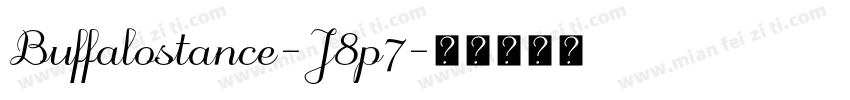 Buffalostance-J8p7字体转换