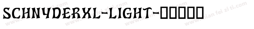 SchnyderXL-Light字体转换