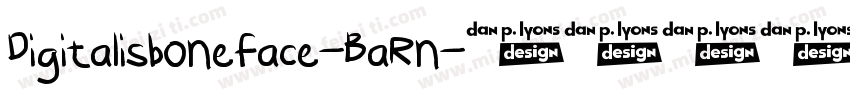 Digitalisboneface-BaRn字体转换