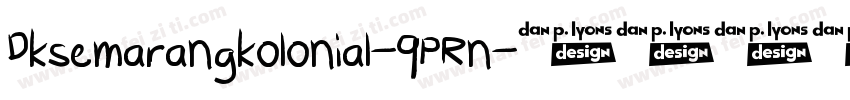 Dksemarangkolonial-9PRn字体转换