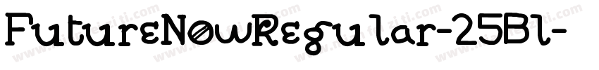 FutureNowRegular-25Bl字体转换