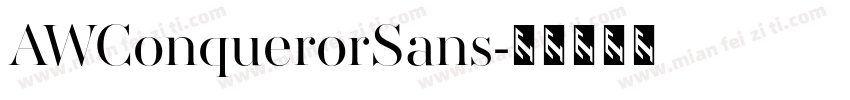 AWConquerorSans字体转换