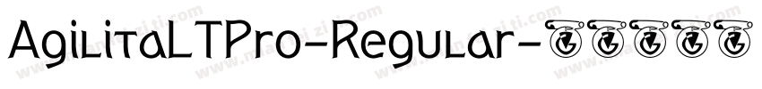 AgilitaLTPro-Regular字体转换