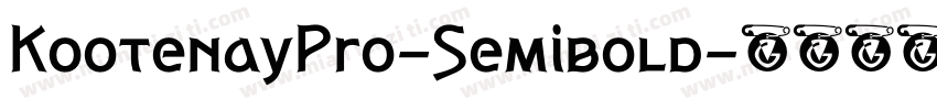 KootenayPro-Semibold字体转换