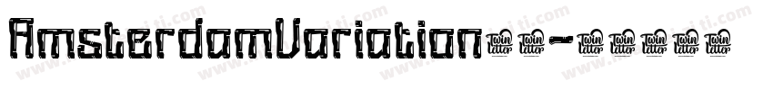 AmsterdamVariation字体字体转换