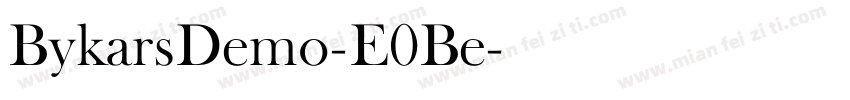BykarsDemo-E0Be字体转换