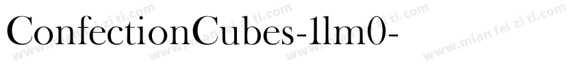 ConfectionCubes-1lm0字体转换