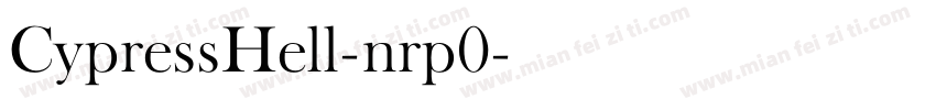 CypressHell-nrp0字体转换