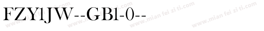 FZY1JW--GB1-0-字体转换