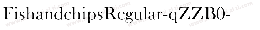 FishandchipsRegular-qZZB0字体转换