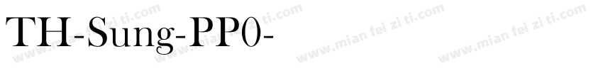 TH-Sung-PP0字体转换