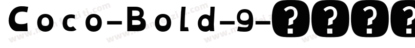 Coco-Bold-9字体转换