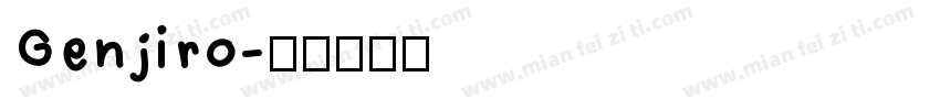 Genjiro字体转换