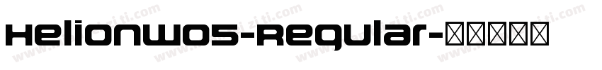 HelionW05-Regular字体转换