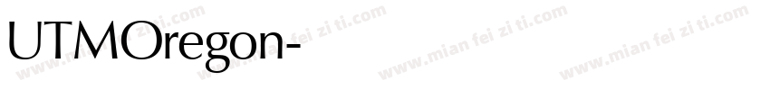 UTMOregon字体转换