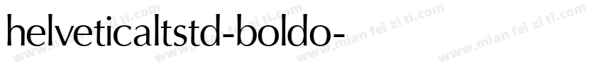 helveticaltstd-boldo字体转换