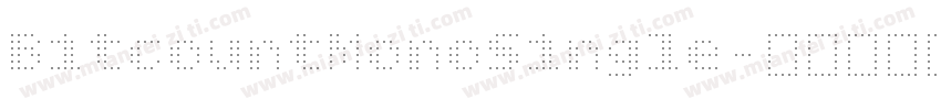 BitcountMonoSingle字体转换