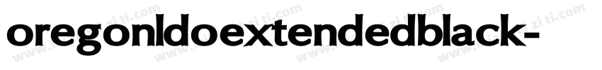 oregonldoextendedblack字体转换