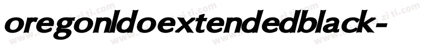 oregonldoextendedblack字体转换
