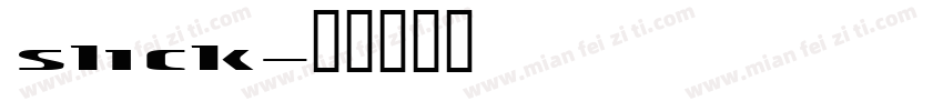slick字体转换